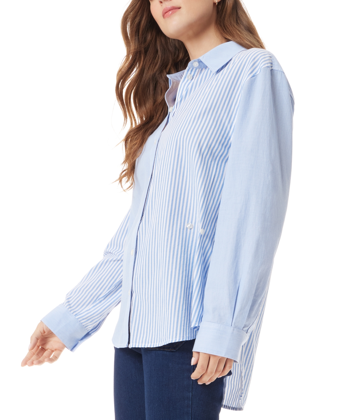 SAM EDELMAN WOMEN'S BRIDGET COTTON ASYMMETRICAL SHIRT 