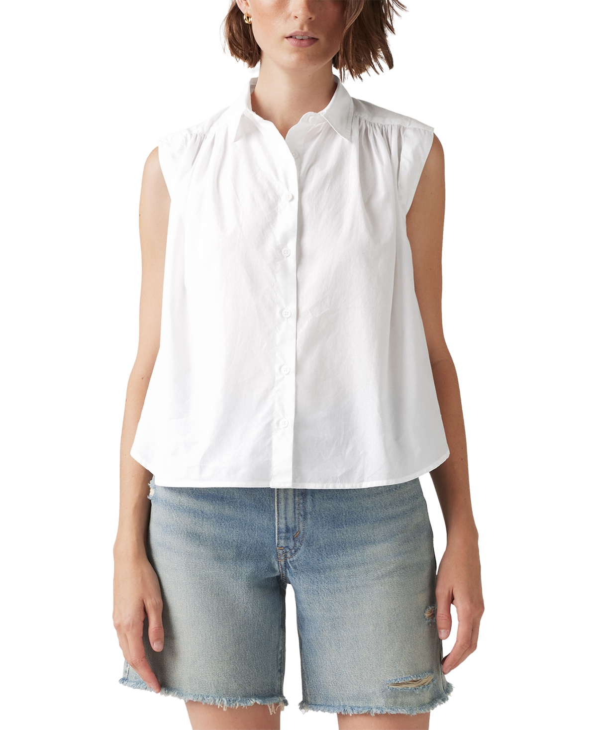 Levi's Women's Gracen Cotton Button-front Blouse