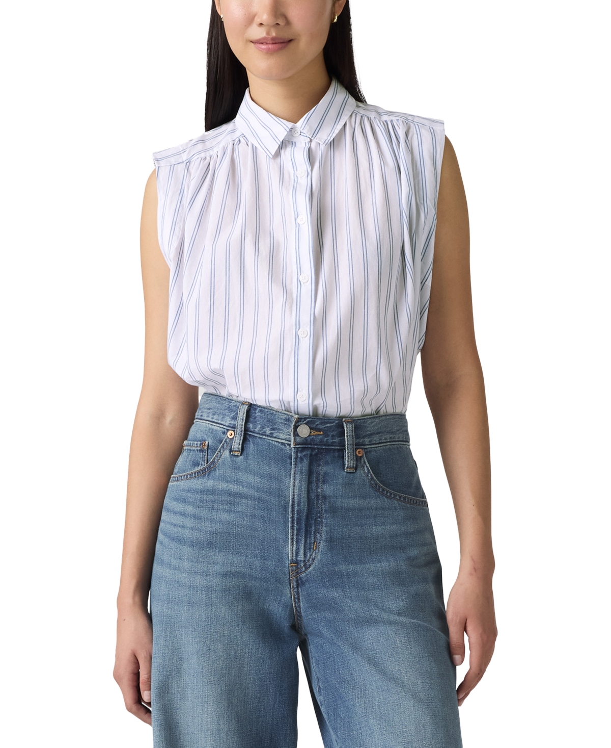 Levi's Women's Gracen Cotton Button-front Blouse
