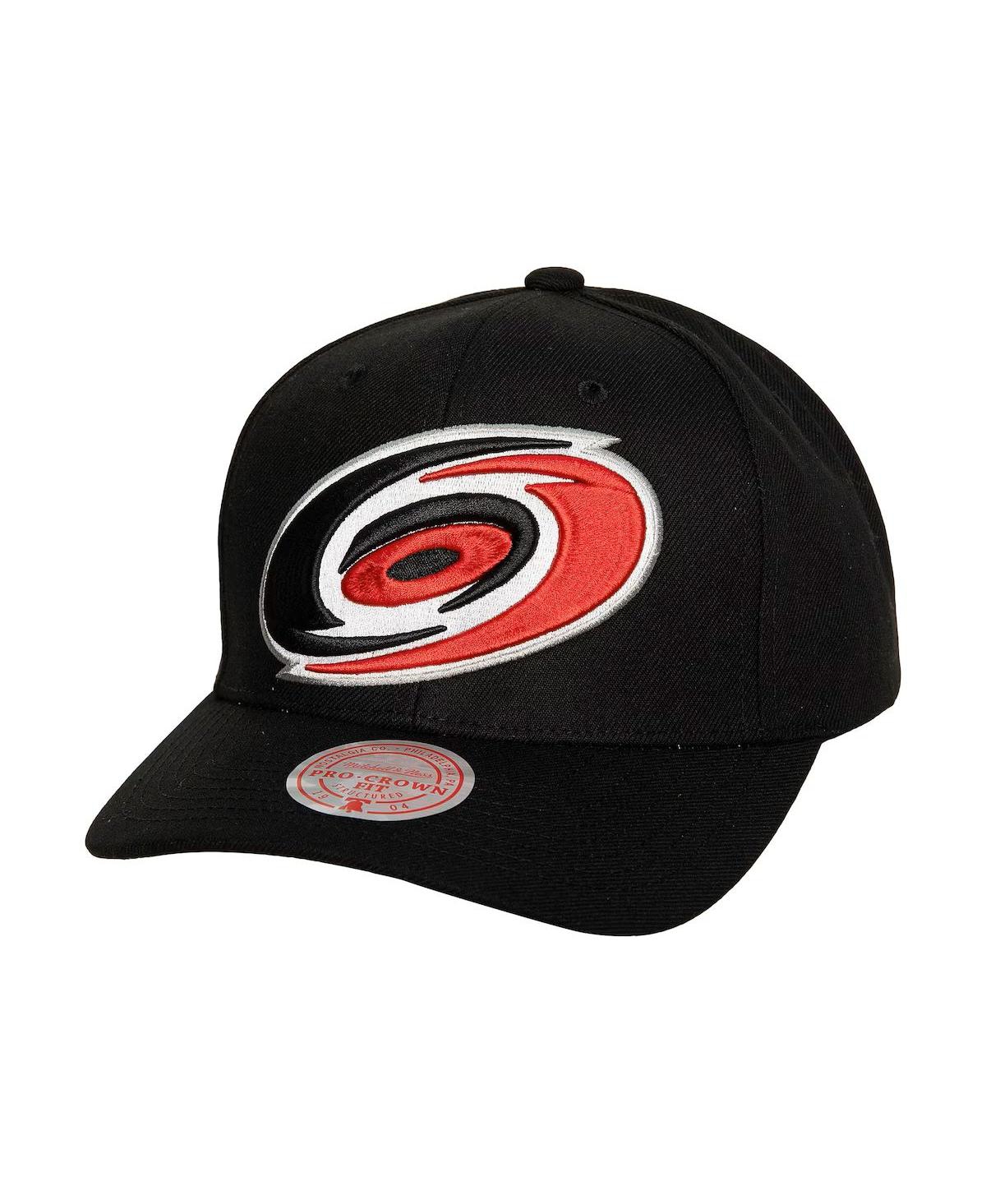 Mitchell & Ness Men's Black Carolina Hurricanes Core Team Ground Pro Adjustable Hat In Black
