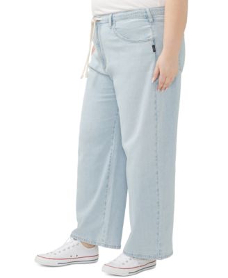 Plus Size Be Easy Drawstring Jeans