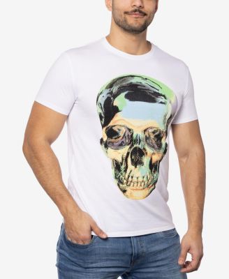 Men's Tie Dye Skull Rhinestone Graphic T-Shirts
