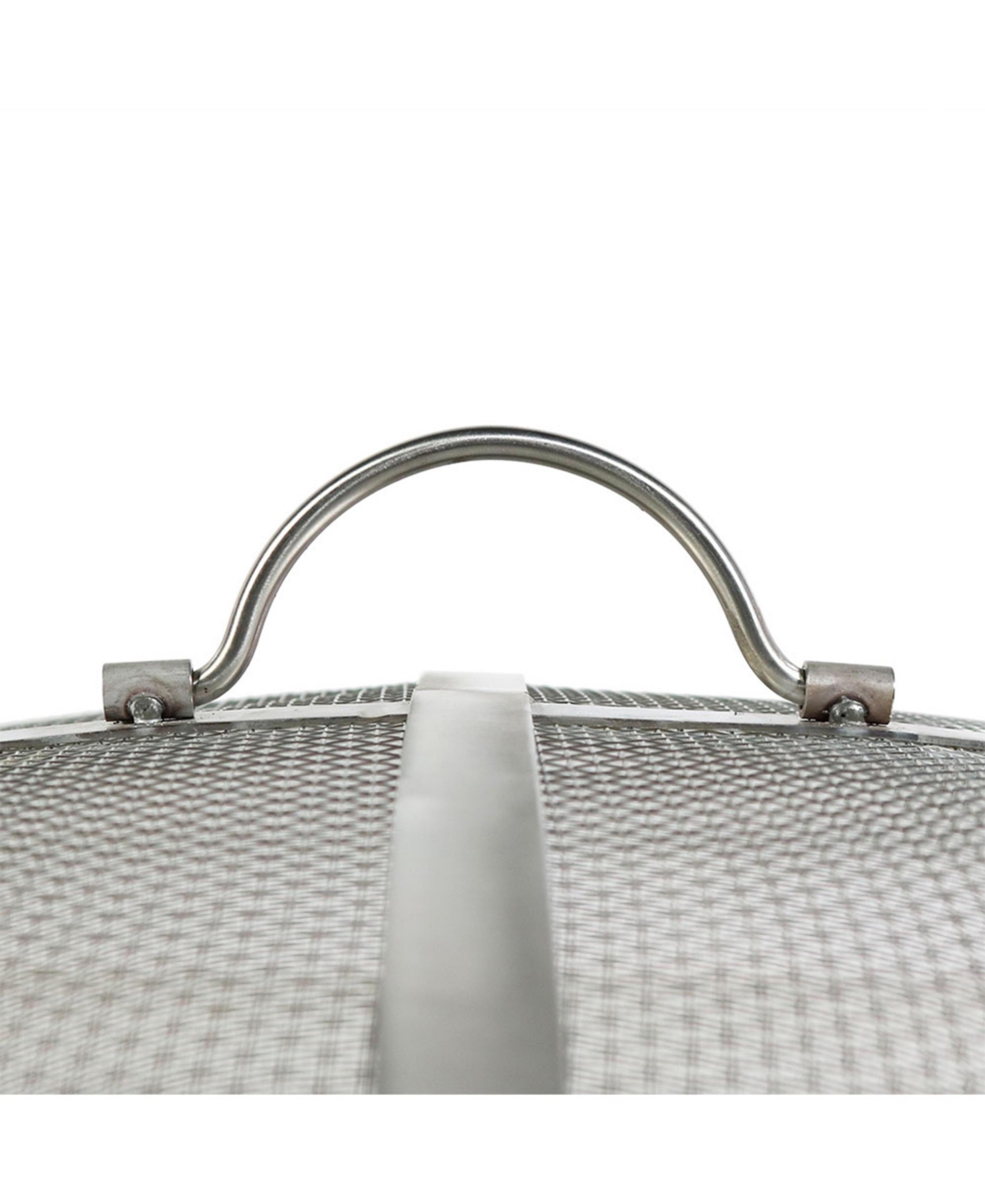 Outdoor Heavy-Duty Steel Mesh Round Camp Fire Pit Spark Screen Lid with Grabber Ring Top