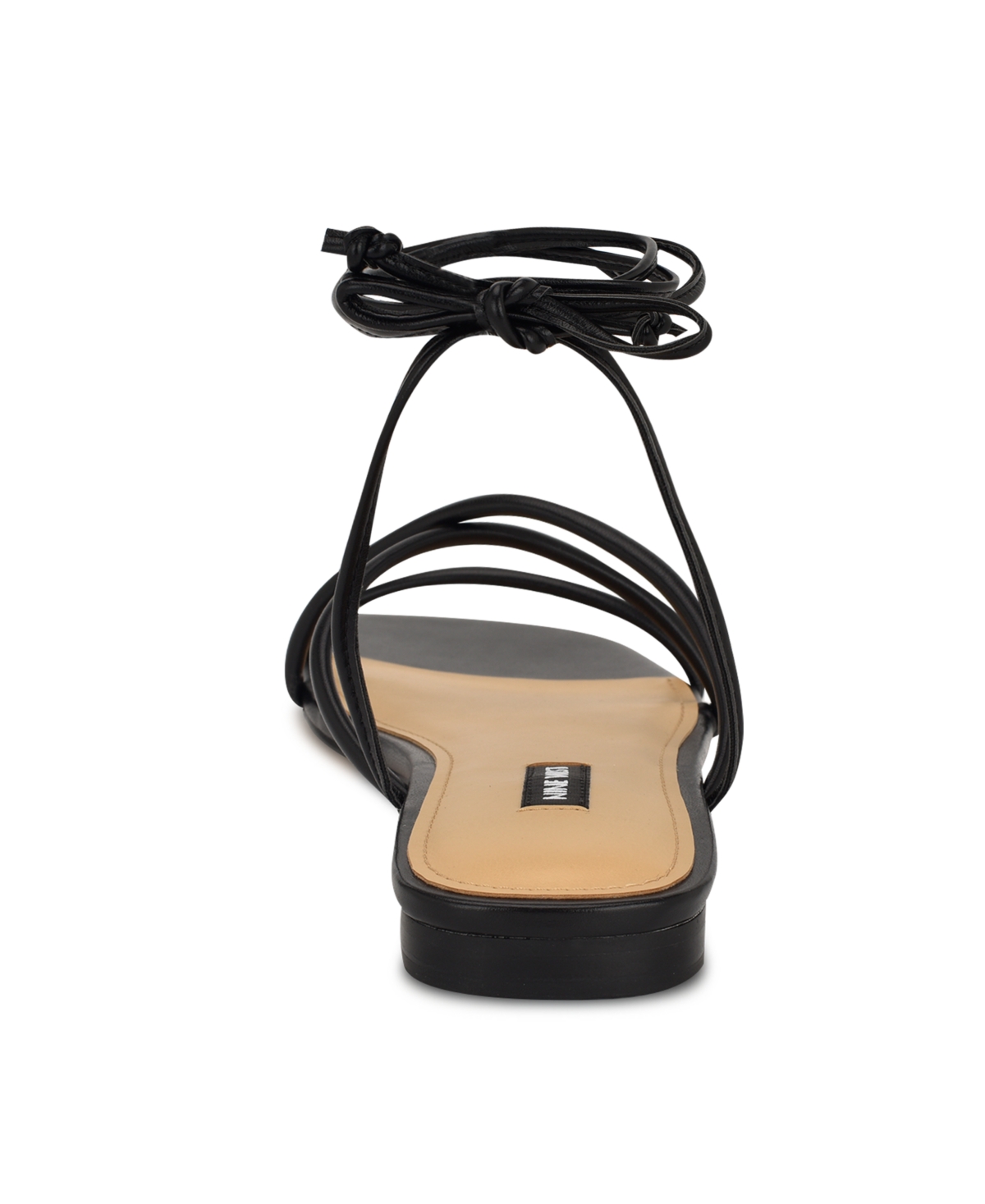 Nine West Mikila Ankle Wrap Sandal In Black