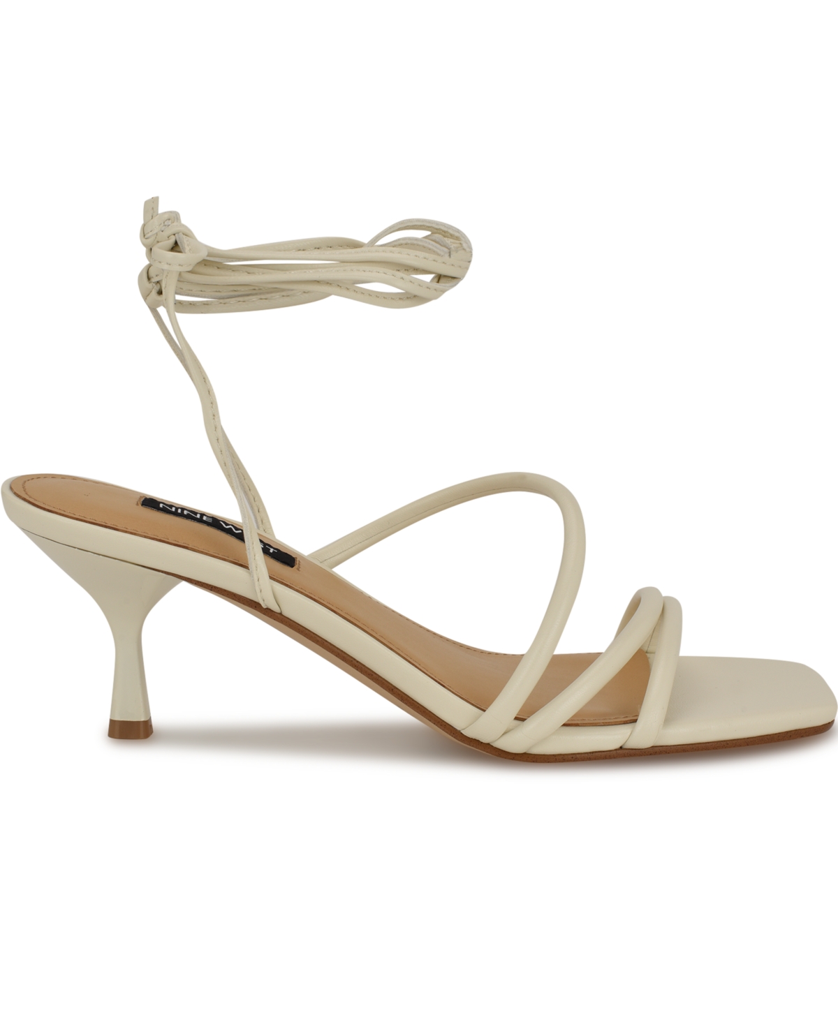 Nine West Women's Hendy Strappy Lace Up Dress Sandals In Cream