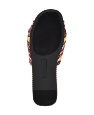 【NINE WEST】Lalta ノット フラット サンダル Lalta Knotted Flat Slide Sandals – Nine West