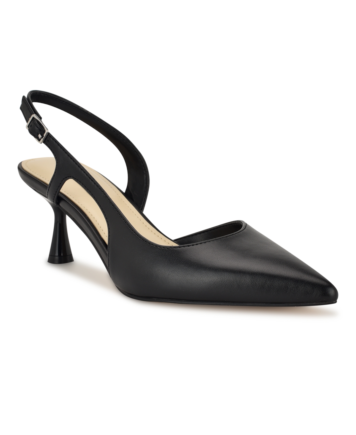Nine West Renela Pointed Toe Slingback Pump In Black