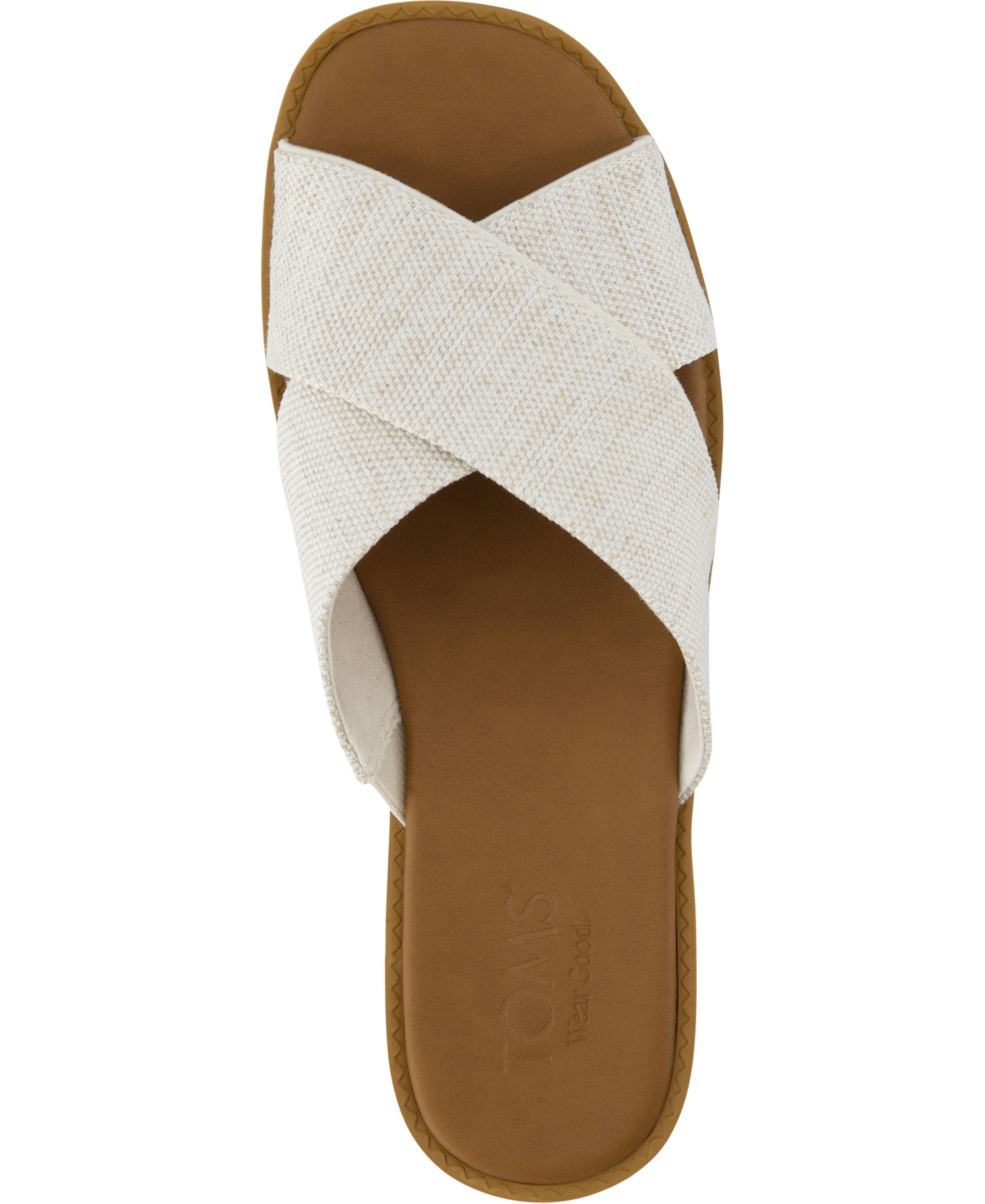 Shop Toms Women's Mae Crossover Open Toe Sandals In Natural Yarn Dye