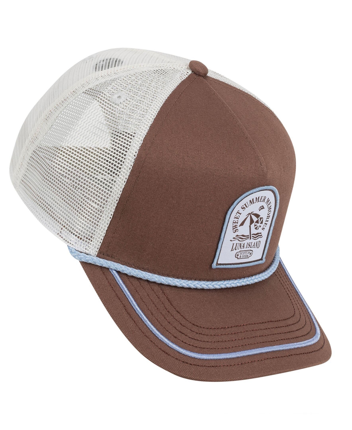 SCOTCH & SODA MEN'S LUNA ISLAND ADJUSTABLE TRUCKER HAT 