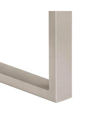 Vida XL Powder-coated steel Dining Table Natural Wood Solid Acacia wood