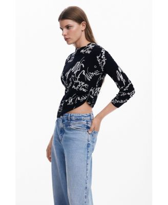 Women's Fine Lettering Sweater