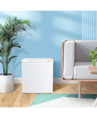 Mini Freezer,1.1 Cu.ft Upright Freezer with Reversible Single Door,Removable Shelves,Small Freezer with Adjustable Thermostat for Home/Kitchen/Office