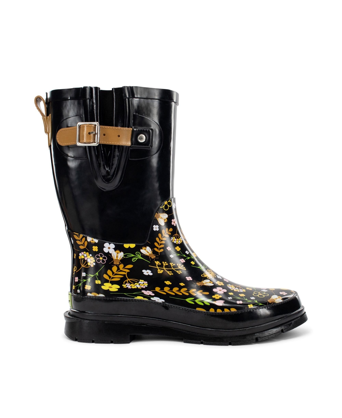 Sweet Bees Mid Rain Boot - Black