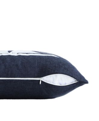 Sailboat Horizons Embroidered Square Pillow, 20" X 20"