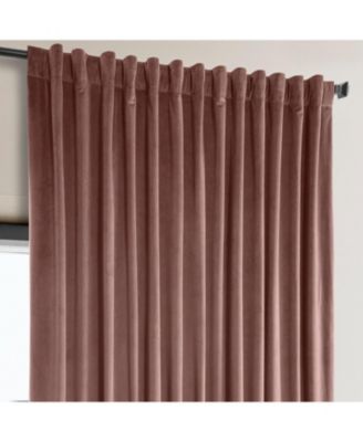 Extra Wide Heritage Plush Velvet Room Darkening Curtain