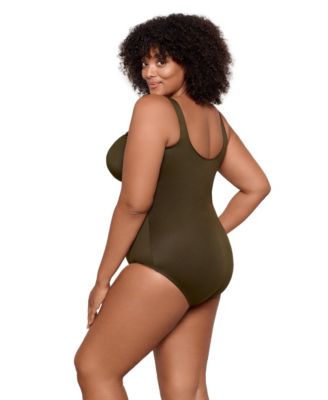 Plus Size Rock Solid Revele Tummy Control One Piece Swimsuit