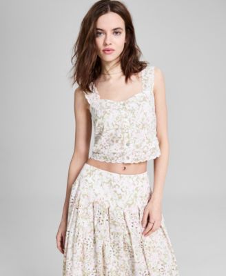 And Now This - Women's Sleeveless Eyelet Tank Top