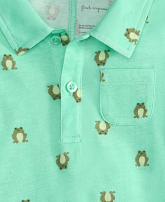 Baby Boys Jump Frog-Print Sunsuit, Exclusively at Macy's