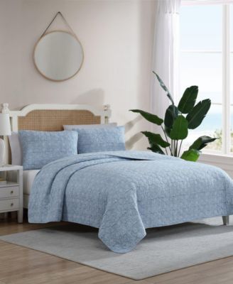 Floral Park Reversible 3-Pc. Quilt Set, King