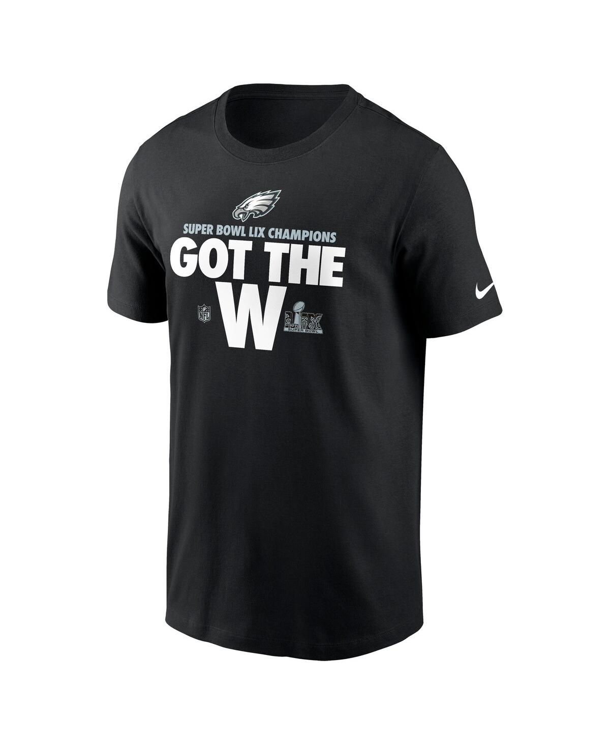 Nike Men's Black Philadelphia Eagles Super Bowl Lix Champions Parade T-shirt In Burgundy