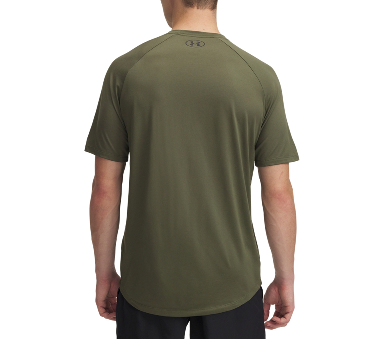 Under Armour Men's Ua Tech Graphic Print T-shirt In Marine Od Green,black,black