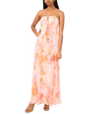 Parker - Women's The Emerson Strapless Floral-Print Maxi Dress