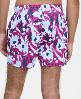 Men's Abstract Floral 5" Swim Shorts