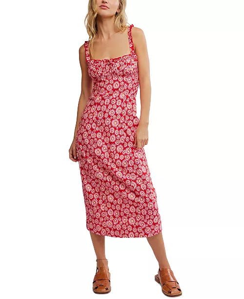 women's lucinda printed midi dress