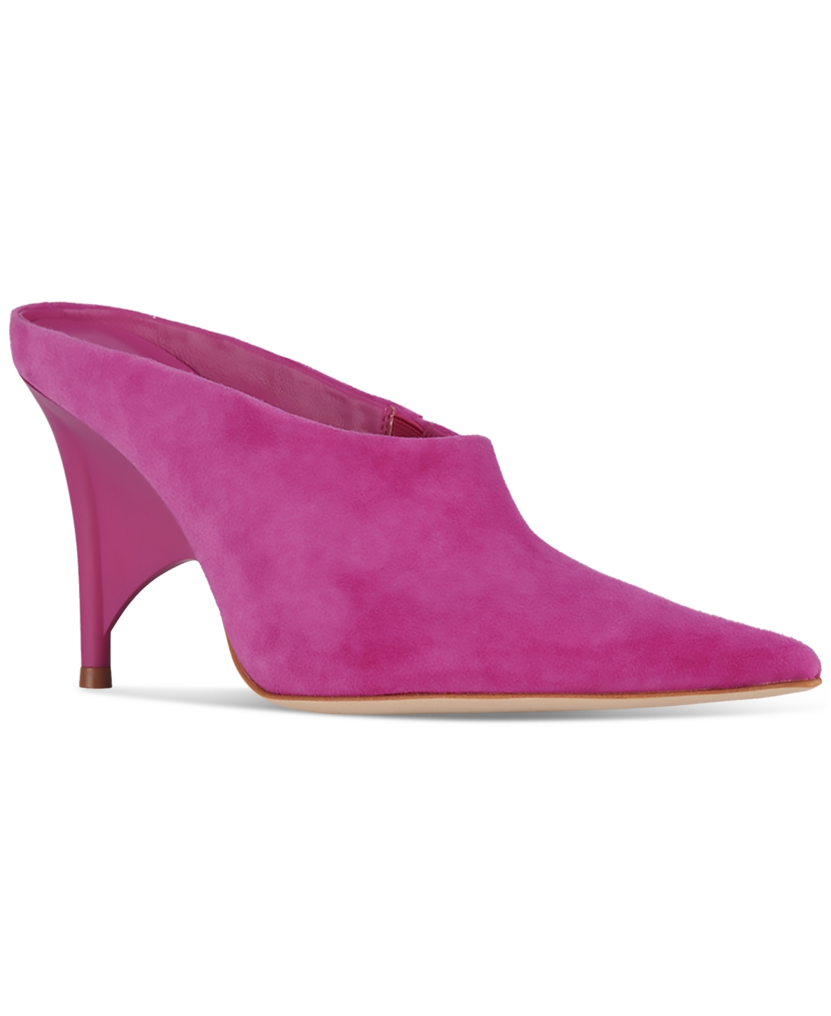 Vader Sculpted High-Heel Mules - Turquoise Suede