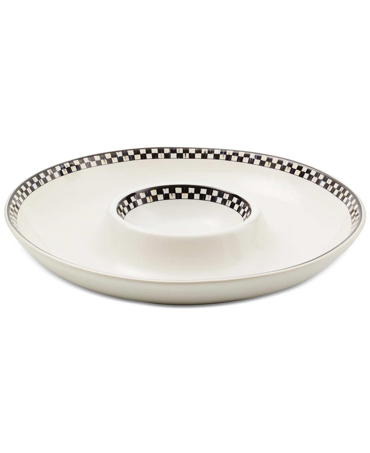 Mackenzie-childs Courtly Check Everyday Chip & Dip