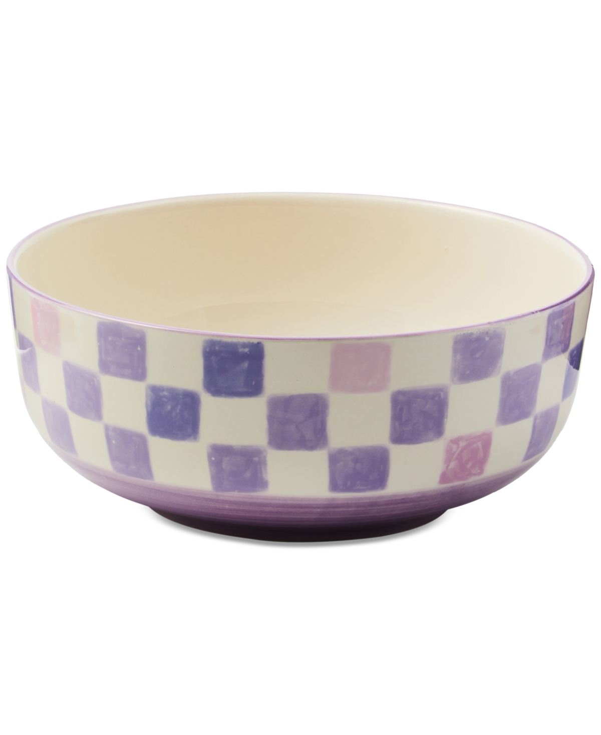 Mackenzie-childs Check Serving Bowl