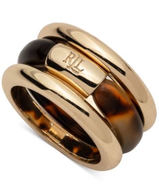 Lauren Ralph Lauren Gold-Tone 3-Pc. Set Tortoise Shell Look