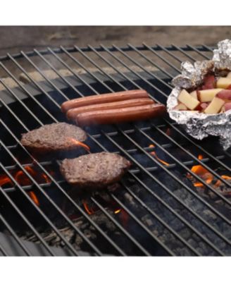 Outdoor Camping or Backyard Heavy-Duty Steel Round Fire Pit Cooking Rack Grill Grate - 40&amp;#x22;