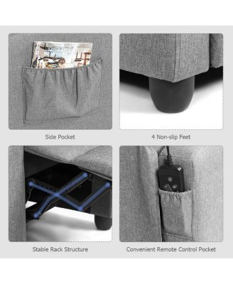 Recliner Sofa Wingback Chair with Massage Function