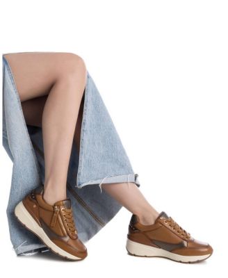 Carmela Collection Women's Leather Casual Sneakers By Xti