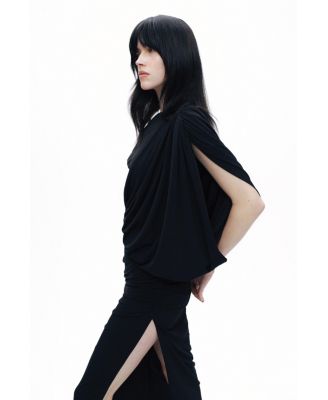 Women's Draped Detail Maxi Dress