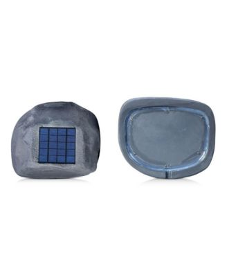 Rechargeable Bluetooth Outdoor Solar Rock Speakers with TWS Linking