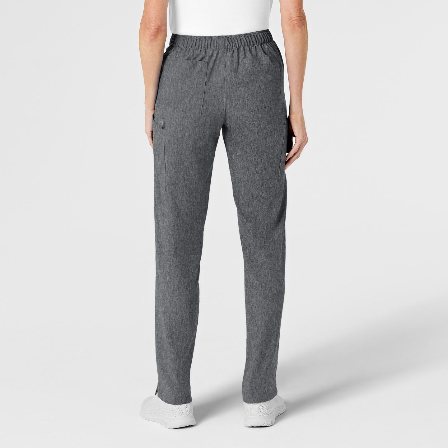 Женские брюки Wink Plus Size W123 Flat Front Cargo Scrub Pant Regular, цвет: Угольный меланжевый — фото 4