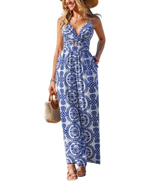 Женский комбинезон Cupshe Nomad Spirit Ornate Jumpsuit, цвет: Белый
