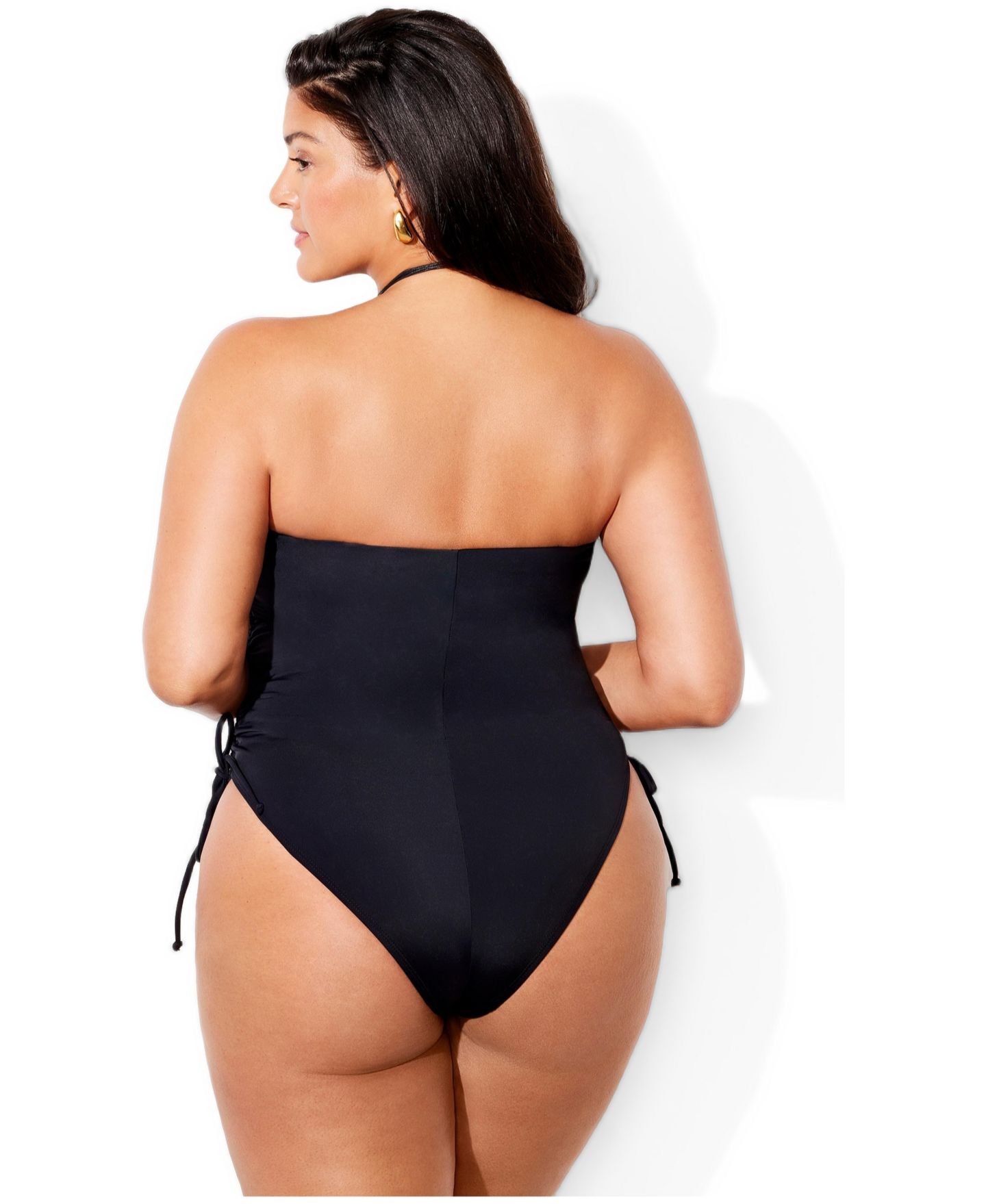 Купальник, бандо — Swimsuits for All, цвет: Чёрный — фото 2