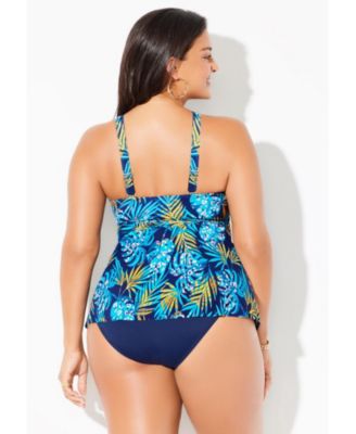 Women's V-Neck Twist Tankini Top