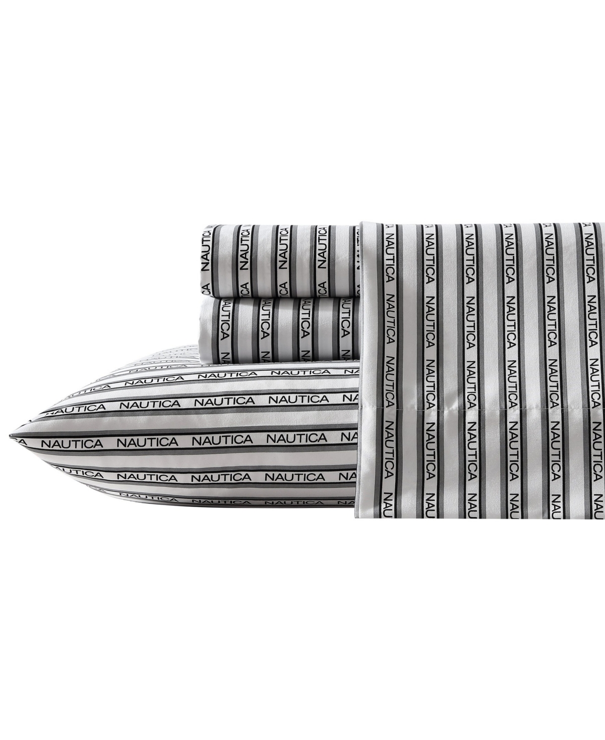 Nautica Closeout!  Printed Cooling Microfiber 3-pc. Sheet Set, Twin