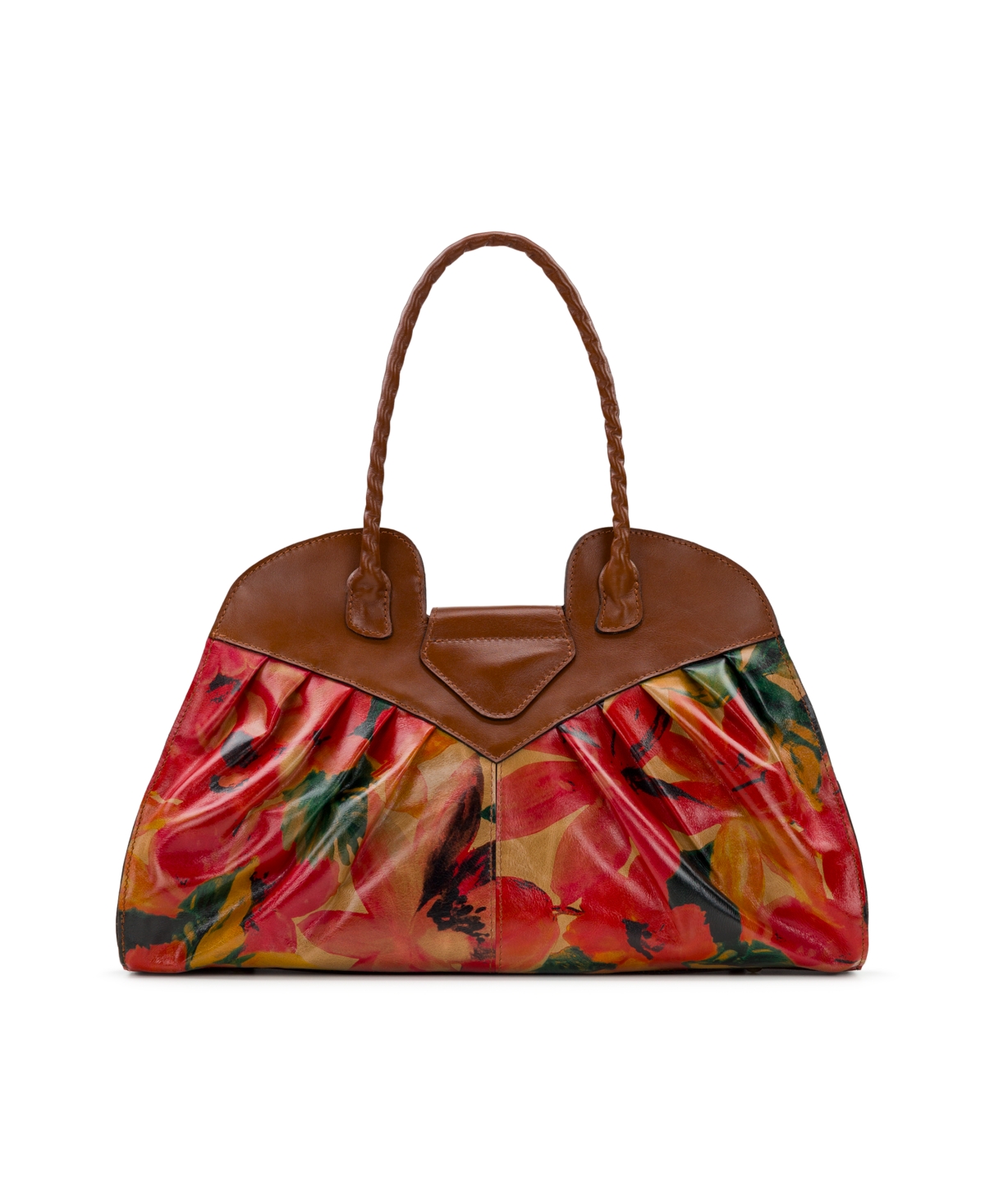 Patricia Nash Lione X-large Satchel Bag In Spring Multi