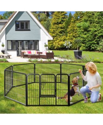 8 Panel 24 Inch Height Pet Fence Indoor Outdoor