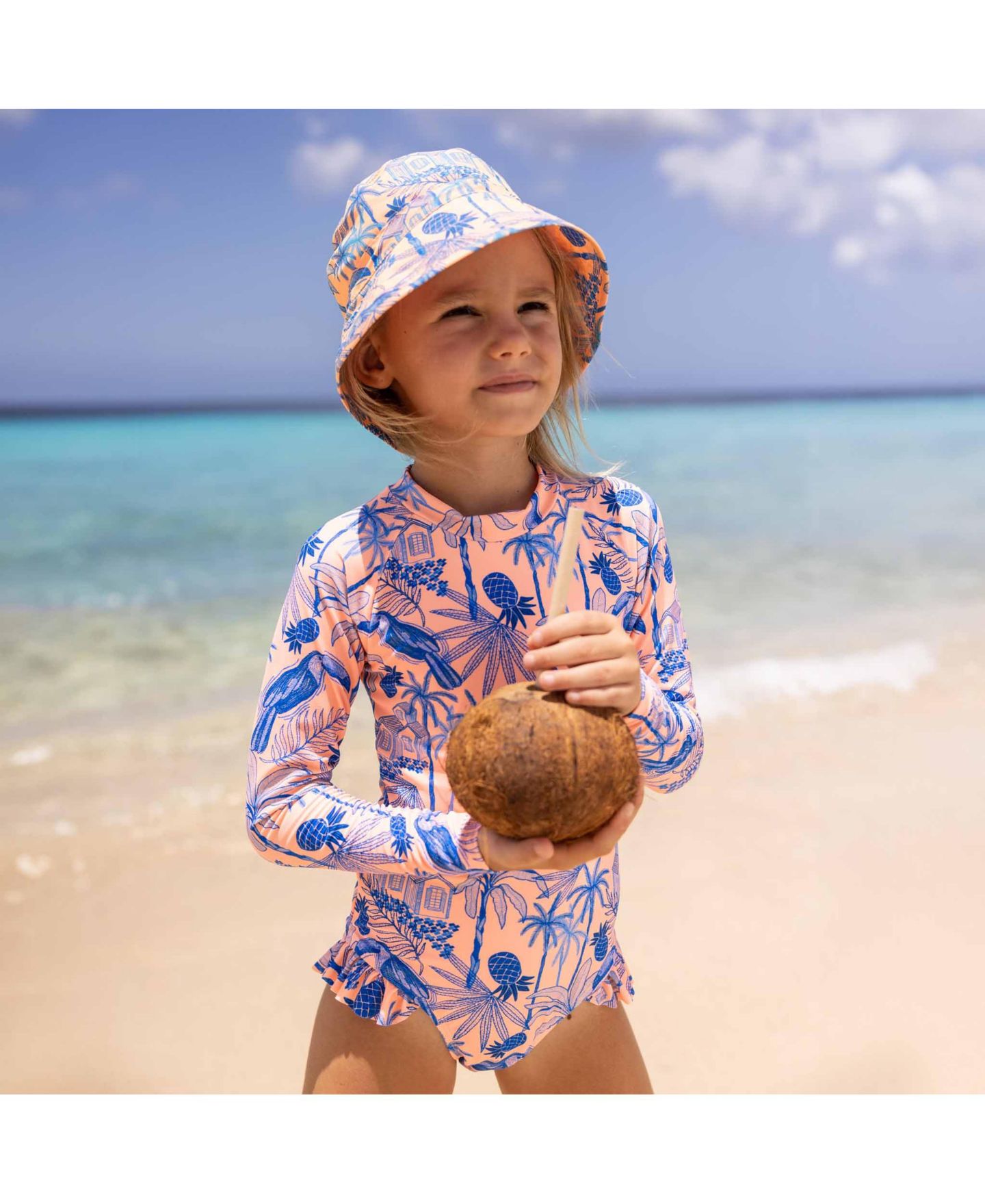 Купальник Tropicana Vacay Frill, для сёрфинга — Snapper Rock, цвет: Оранжевый — фото 3