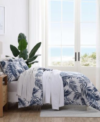 Marina Leaf Reversible 3-Pc. Comforter Set, Full/Queen
