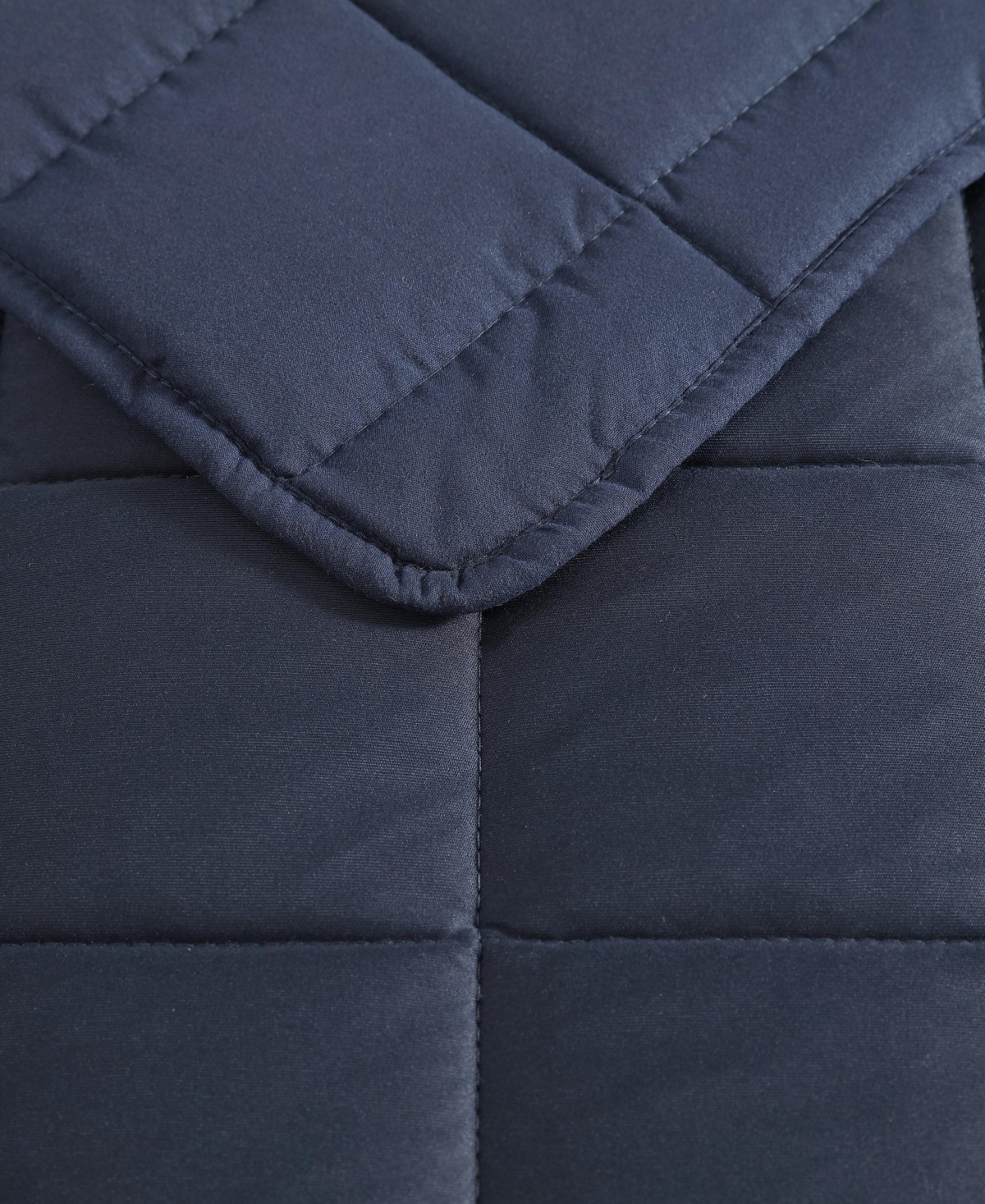 Shop Nautica Closeout!  Solid Brushed Micro Jersey 3-pc. Quilt Set, Full/queen In Captains Blue