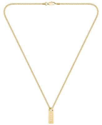 Men's Kassy Emblem Ionic Gold-Plated Pendant Necklace