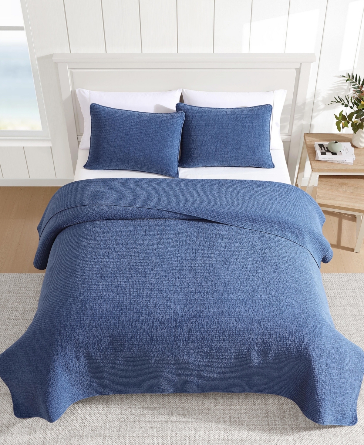 Nautica Seashore Stitch Washed -Pc. Quilt Set