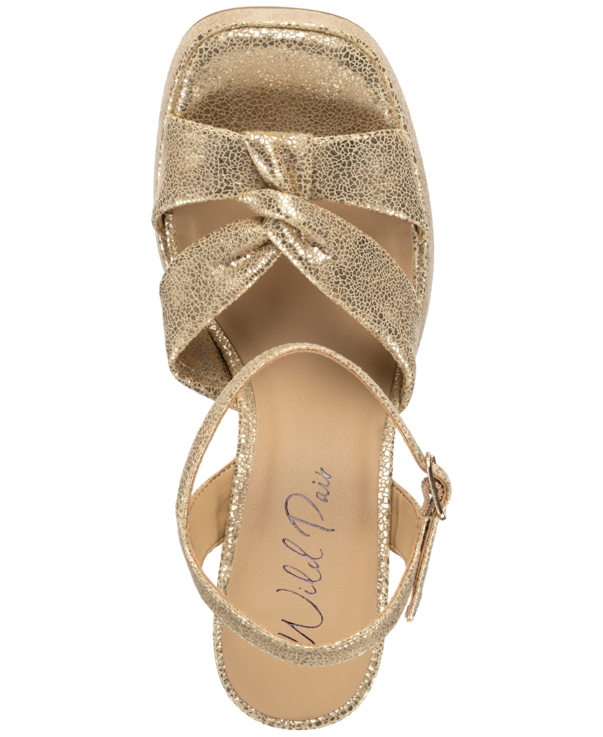 Shop Wild Pair Laviniaa Platform Dress Sandals, Exclusively At Macy's In Gold Smooth